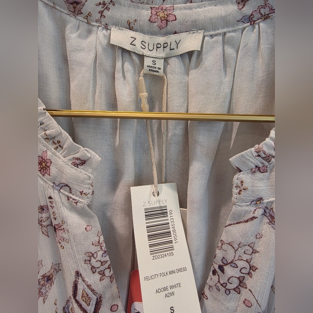 NWT Felicity Folk Mini Dress by Z Supply SZ S - Picture 3 of 5